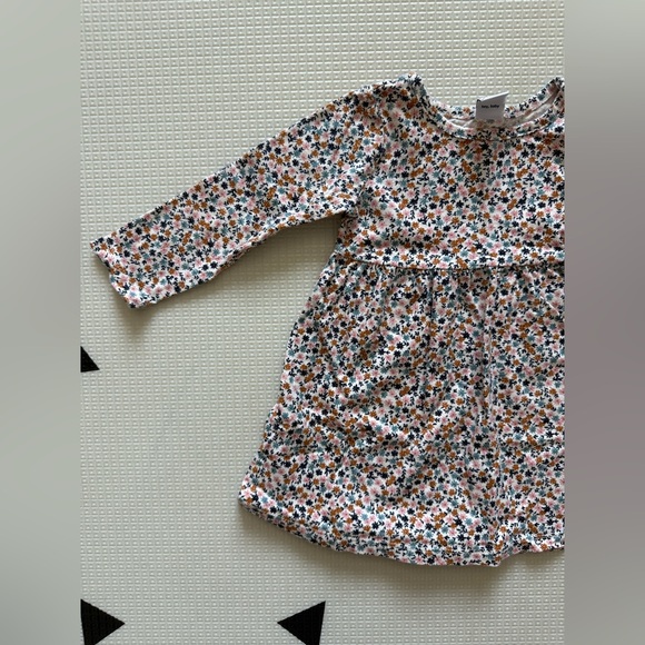 Old Navy|Baby girl ditsy floral print long sleeve dress,cottagecore boho••12-18M - Picture 1 of 4